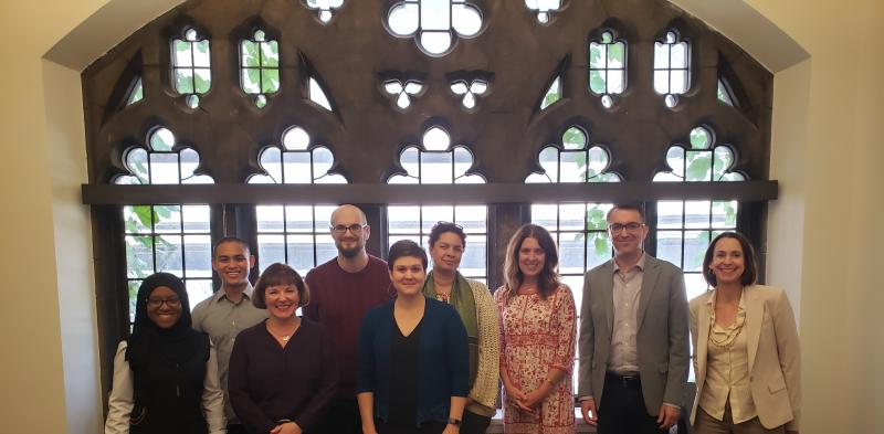 Members of the GradCOMPASS Advisory Committee (from left): SSD Assistant Dean Chaevia Clendinen, Kenneth Onishi, Carolyn Stuenkel, Stephen Gray, Sara Donhowe Goldberg, Gretchen Long, Joseph Lampert (UChicago Center for Teaching and Learning), Brooke Noonan (UChicagoGRAD), and SSD Deputy Dean Kathleen Cagney.