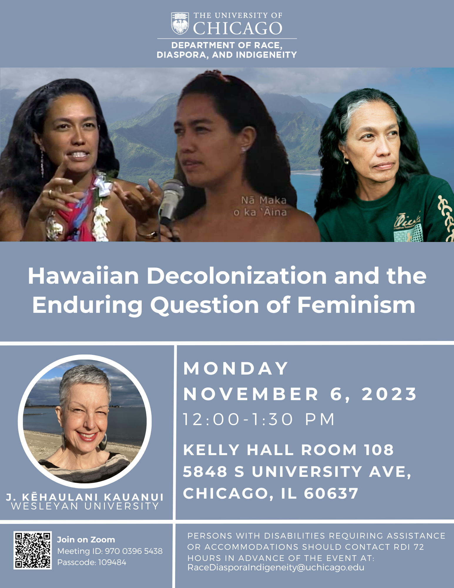 Hawaiian Decolonization and the Enduring Question of Feminism Speaker Series ""
