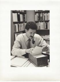 Michael Silverstein in his office, early 1980s