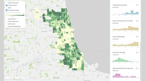 map of chicago's trees