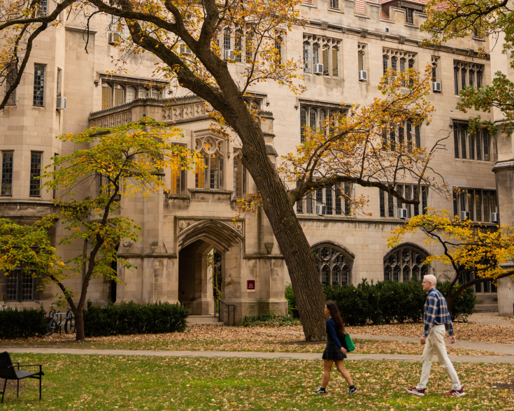 fall photo of the social sciences quad