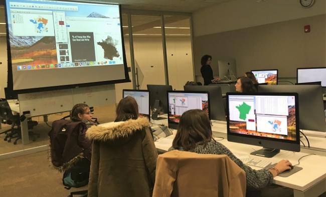 High School Students from France Learn Spatial Analysis at CSDS