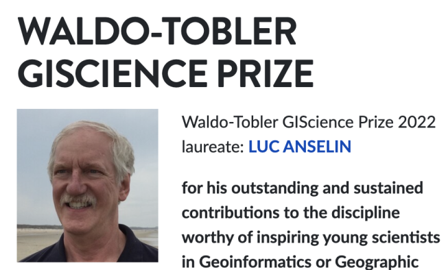 Luc Anselin Receives Austrian Academy of Science Award
