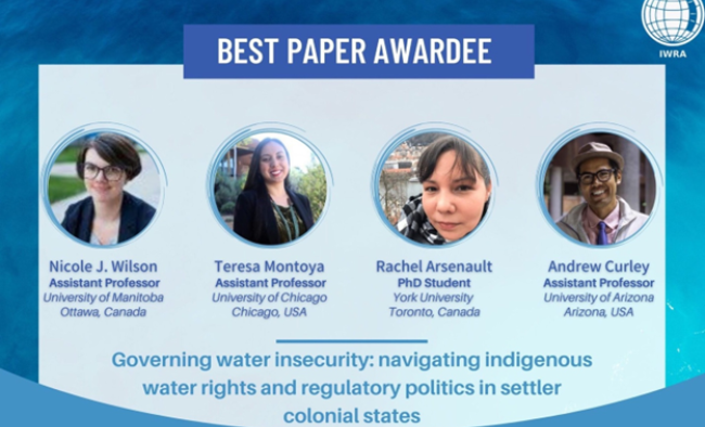 International Water Resources Association best paper award lineup