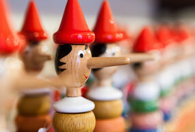 Pinocchio doll with long nose 