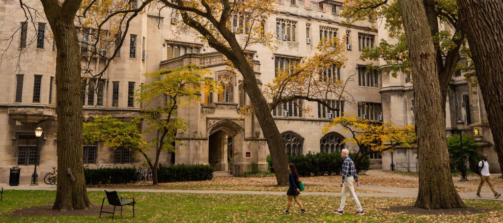 fall photo of the social sciences quad