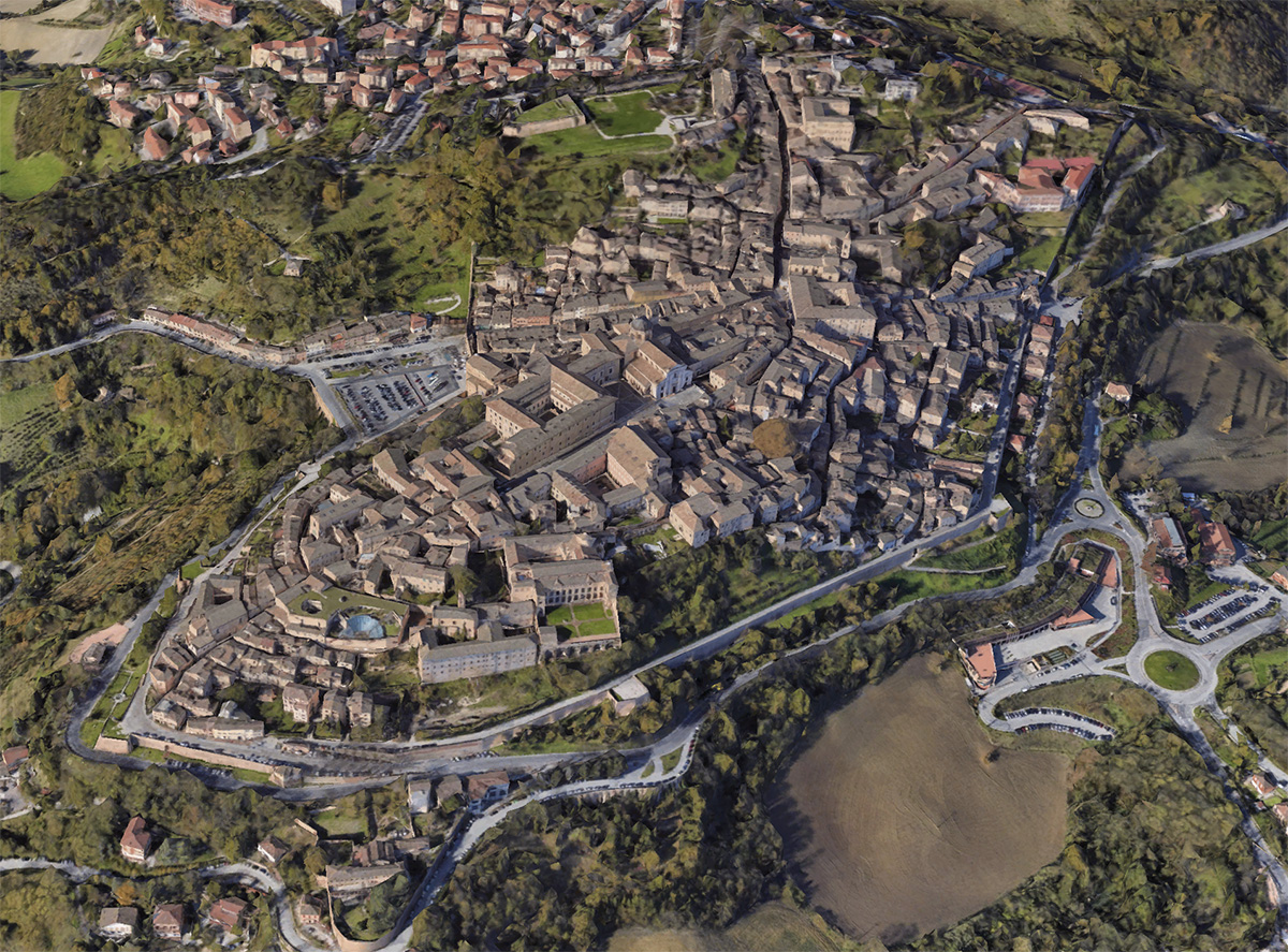 Urbino: Image by Google Earth